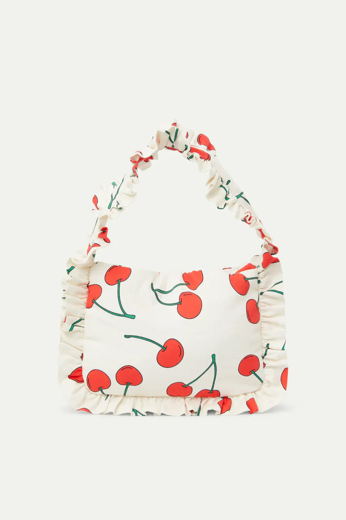 Bolso de hombro estampado cerezas