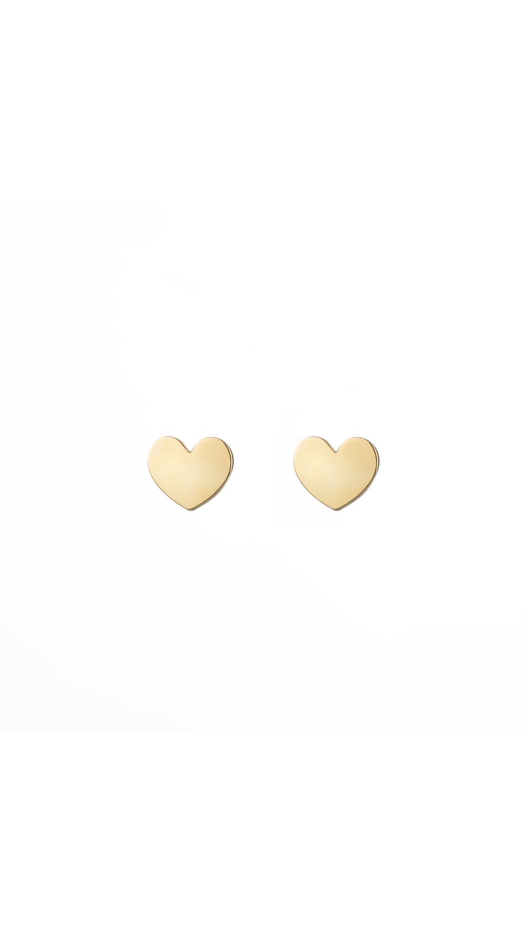 LARGE GOLDEN HEART EARRING