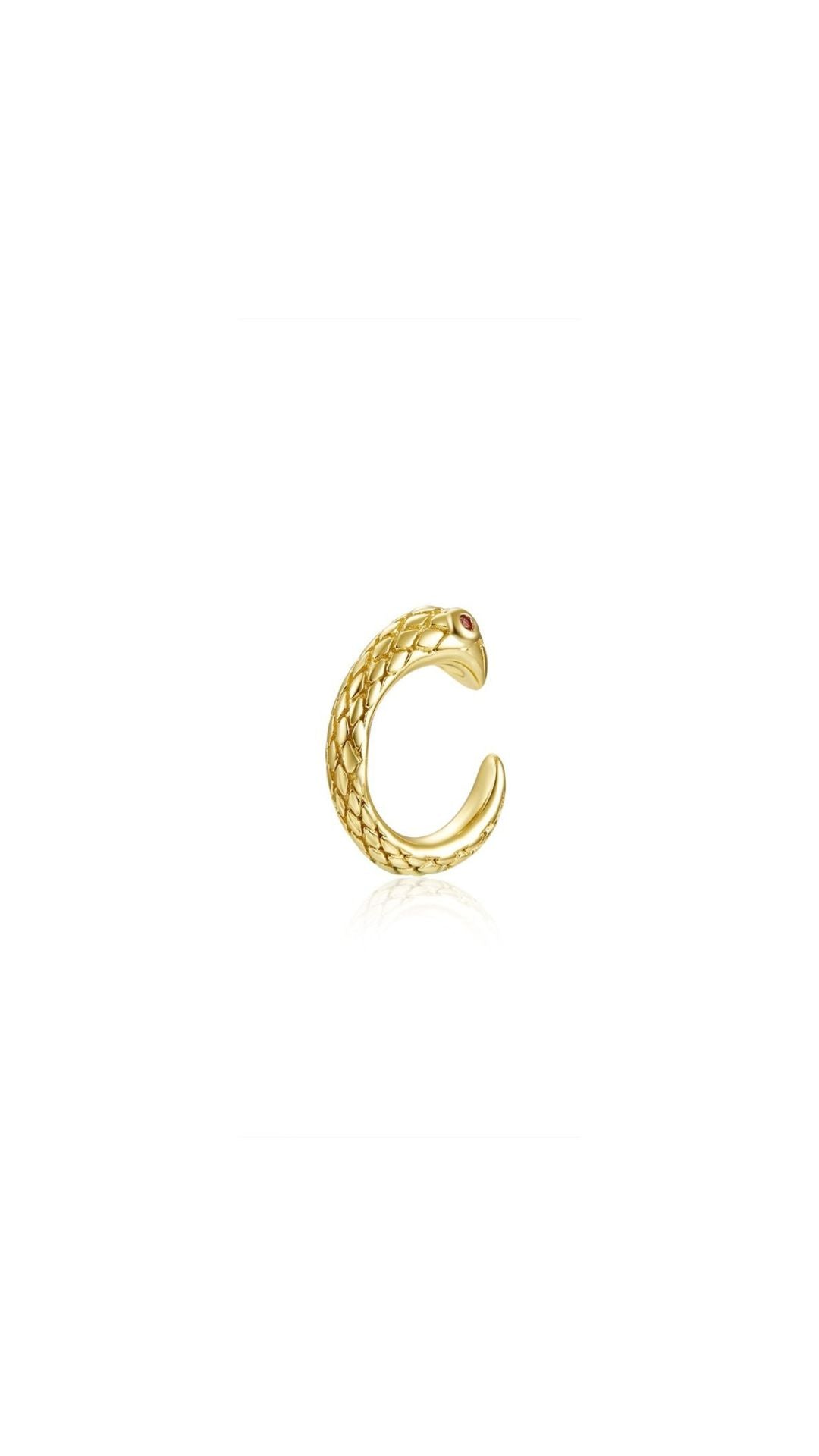 EARCUFF SERPIENTE  CIRCONITA DORADO